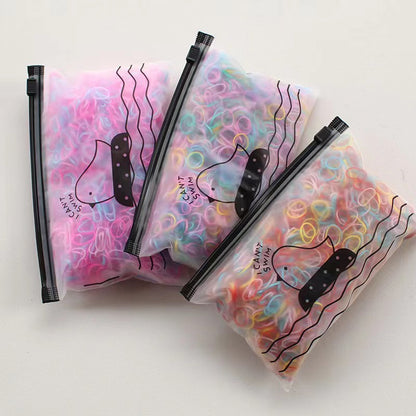 Elastic Band Gentle on Hair Thin Hair Tie Colorful Headband Girl Hair Accessory