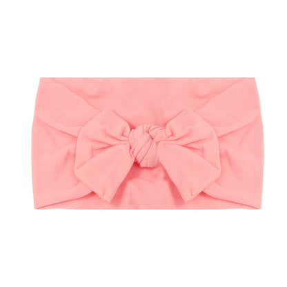 Handmade Kids Hair Band Nylon Baby Bow Invisible Headband