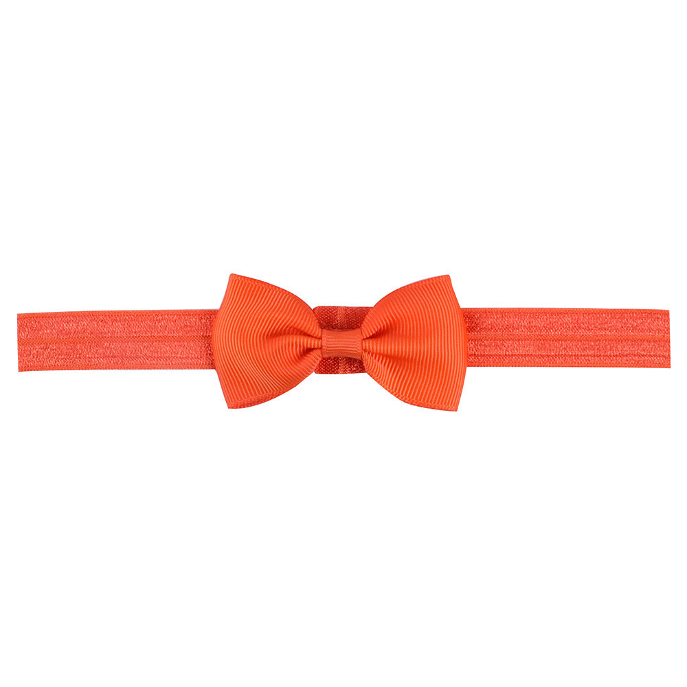 644 Kids Bow Hair Band Small Bow Elastic Headband